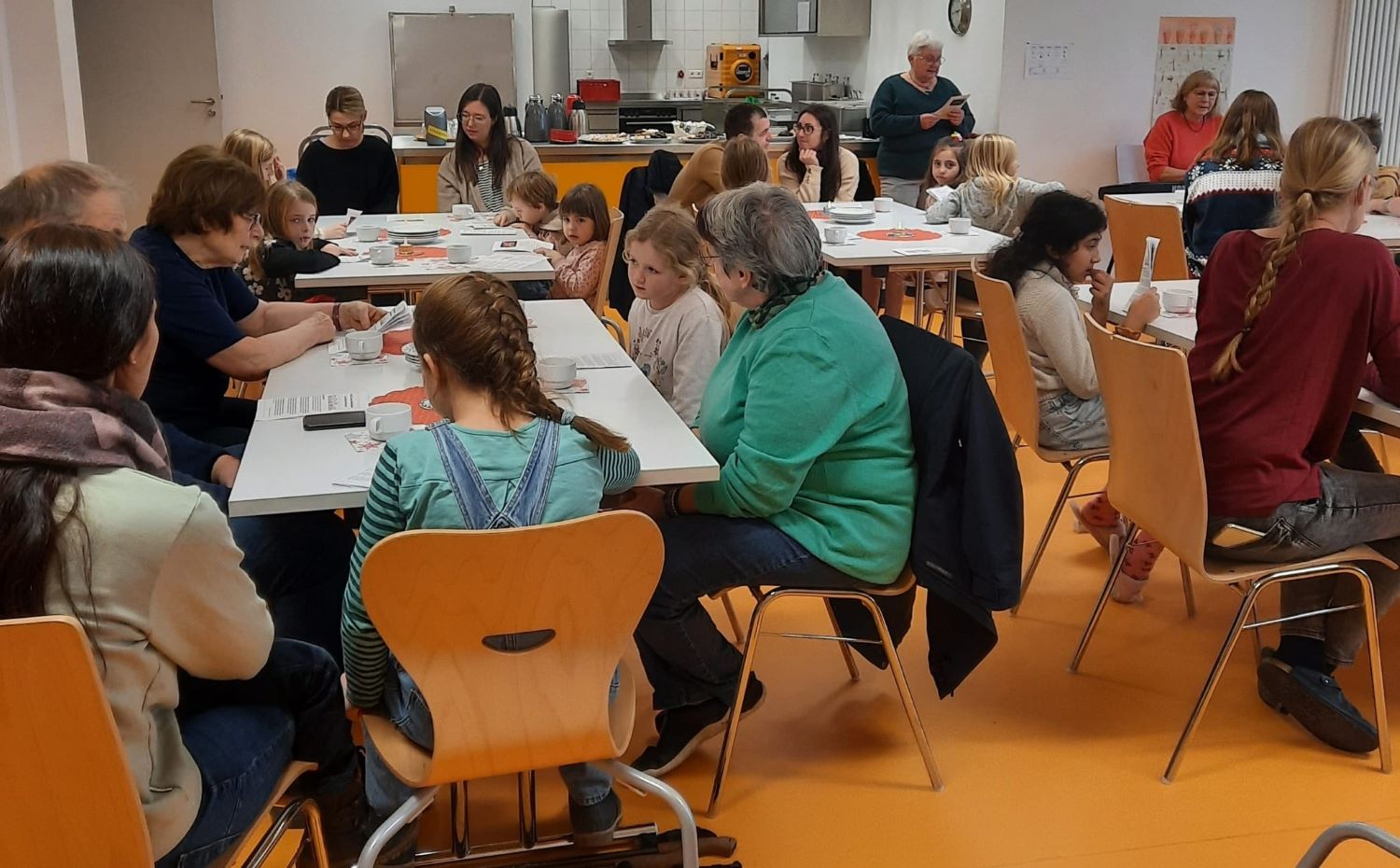 Die Gruppe beim Singen